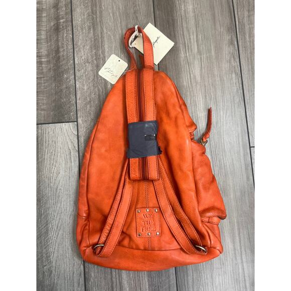 We The Free Free People Sparrow Convertible Sling Bag Cognac One Size Adjustable - Picture 2 of 4